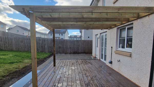 Pergola with Climbing Plants