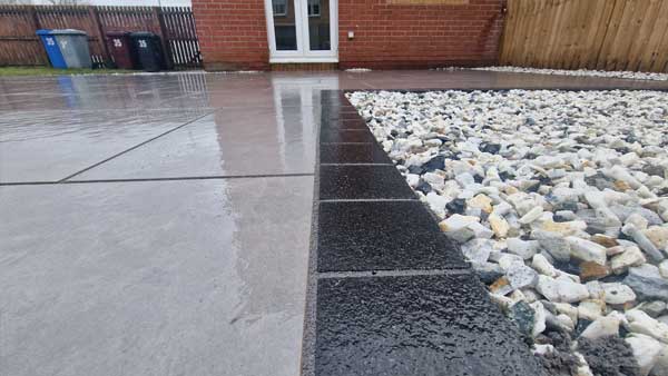 Contemporary Patio Finish