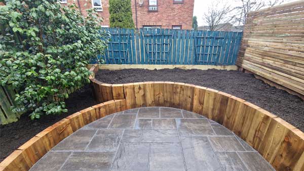 Natural Stone Garden Wall